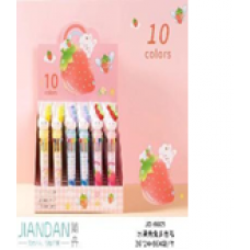 Ручка різнокольорова Fruit Rabbit 10 кольорів YXT23091350